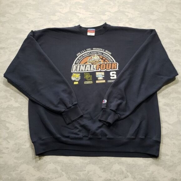 NCAA Womens‎ Final Four Sweatshirt Adult XL Blue Navy 2005 Champion - Picture 1 of 6